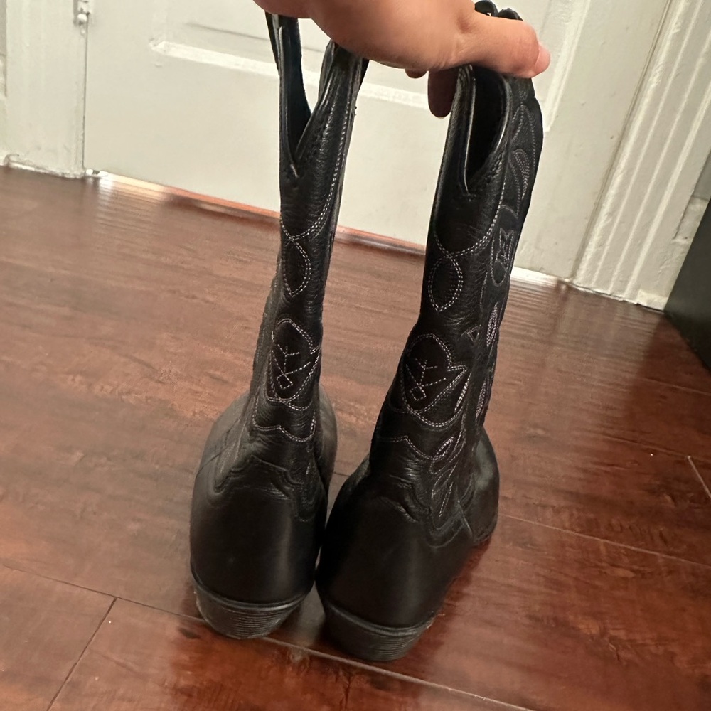 Ariat Women's Black Deertan Western Leather Boot - Picture 7 of 7